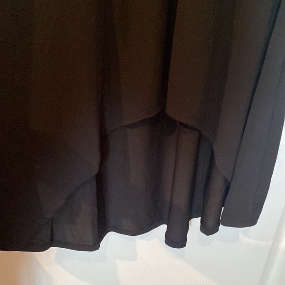 H by Halston size SP Black sleeveless hi low Maxi dress NWOT - Picture 3 of 6